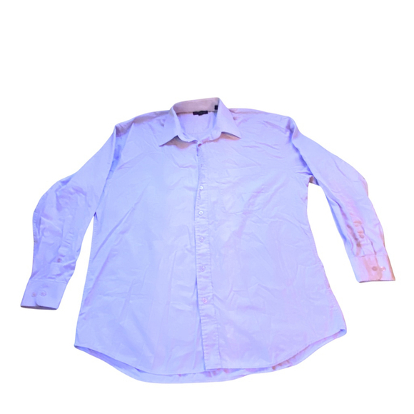 Men's Oscar de la Renta Dress Shirt, Purple, Size 17 34/35 Button Down Cotton - Picture 1 of 7